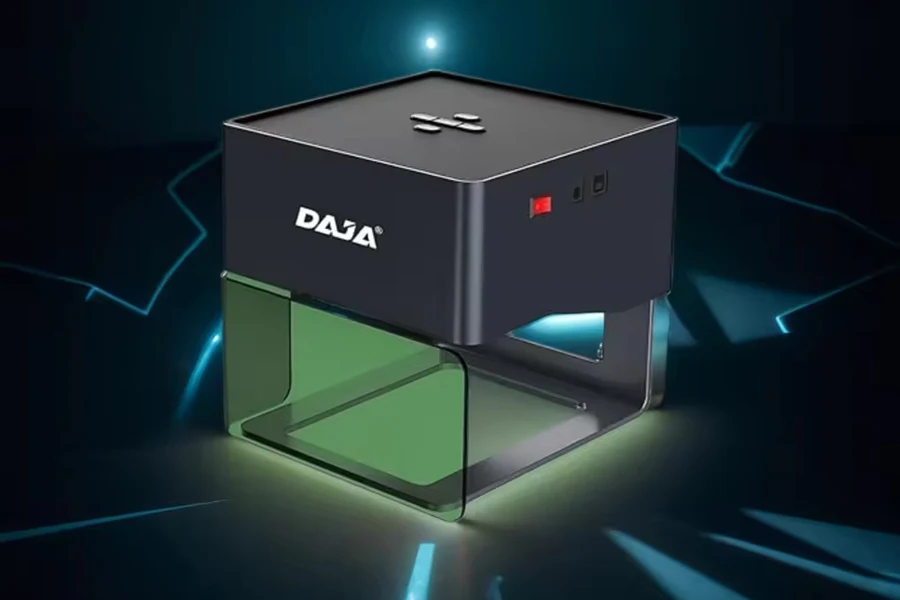 DAJA DJ6 Mini Portable Bank Denim Jeans Price Cutting Machinery Chopsticks Laser Engraving Machine