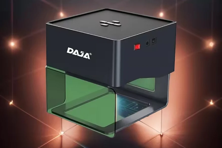 DAJA DJ6 Portable And Mini Marking Motherboard Popsicle Sticks Coconut Shell Laser Cutting and Engraving Machine