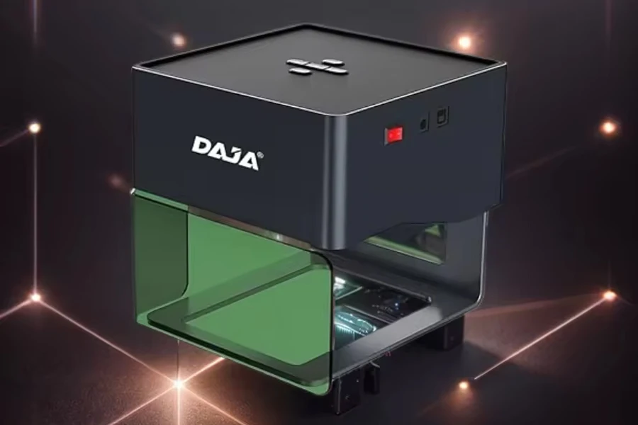 DAJA DJ6 Portable Laser Desktop Embossing Paper Cutting Engraving Machine Patch Label Mini Laser Engraver and Cutter