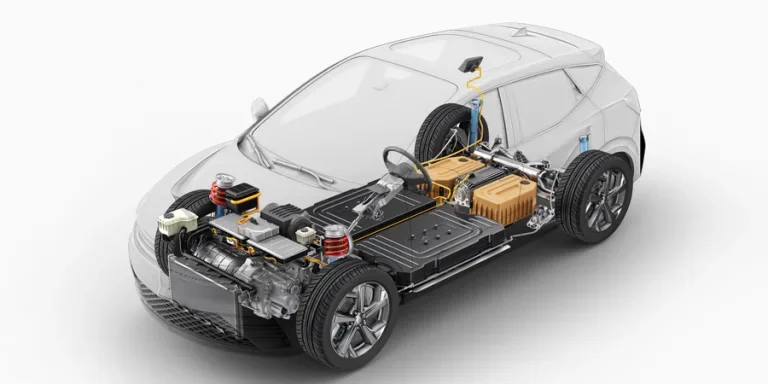 Electric generic car technical cutaway