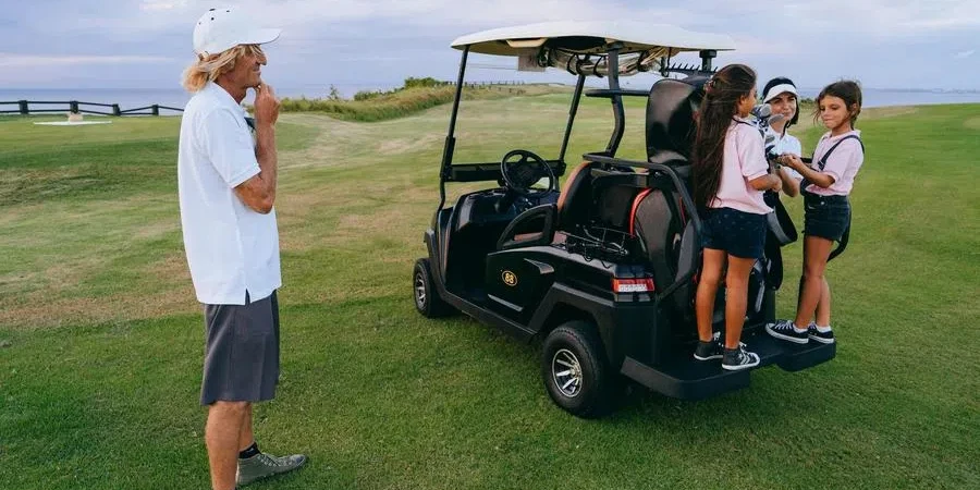 Family spending Time on a Golf Course