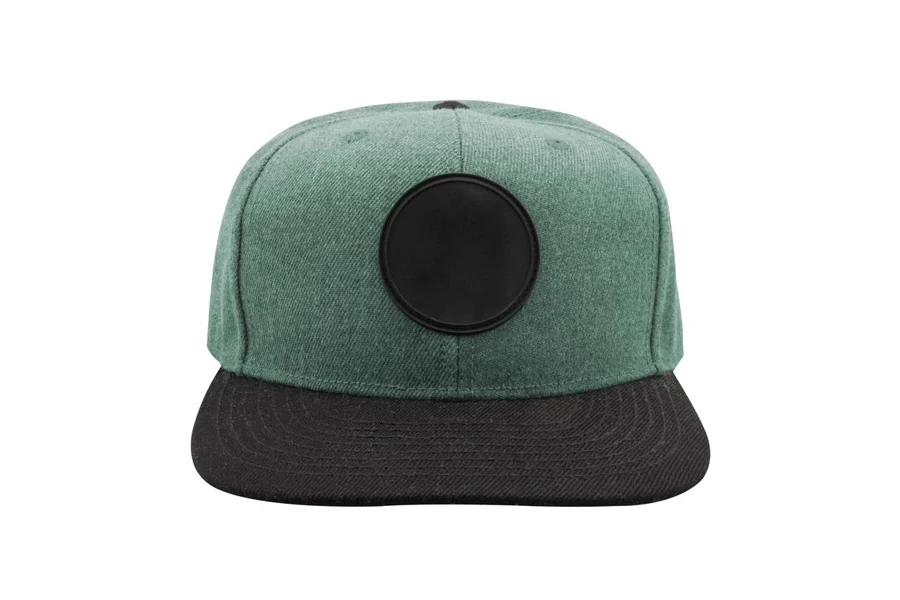 Green and black Snap Back Cap