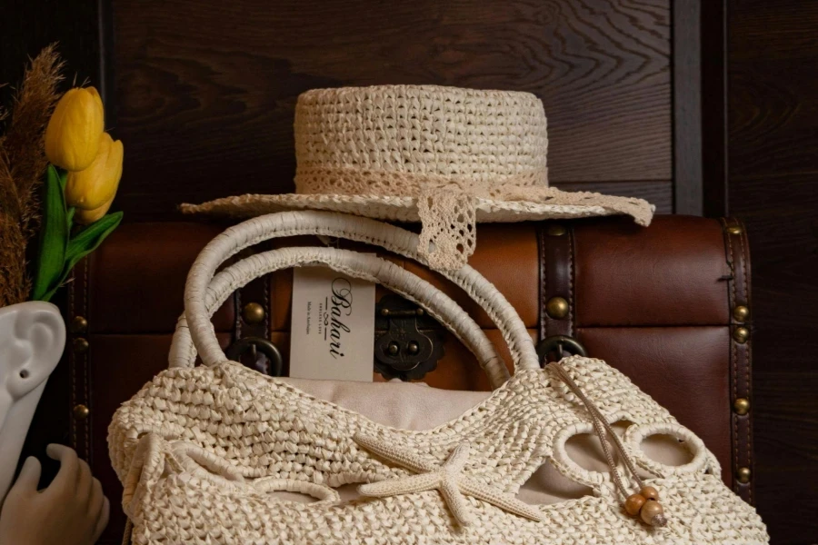 Handmade Straw Hat and Bag