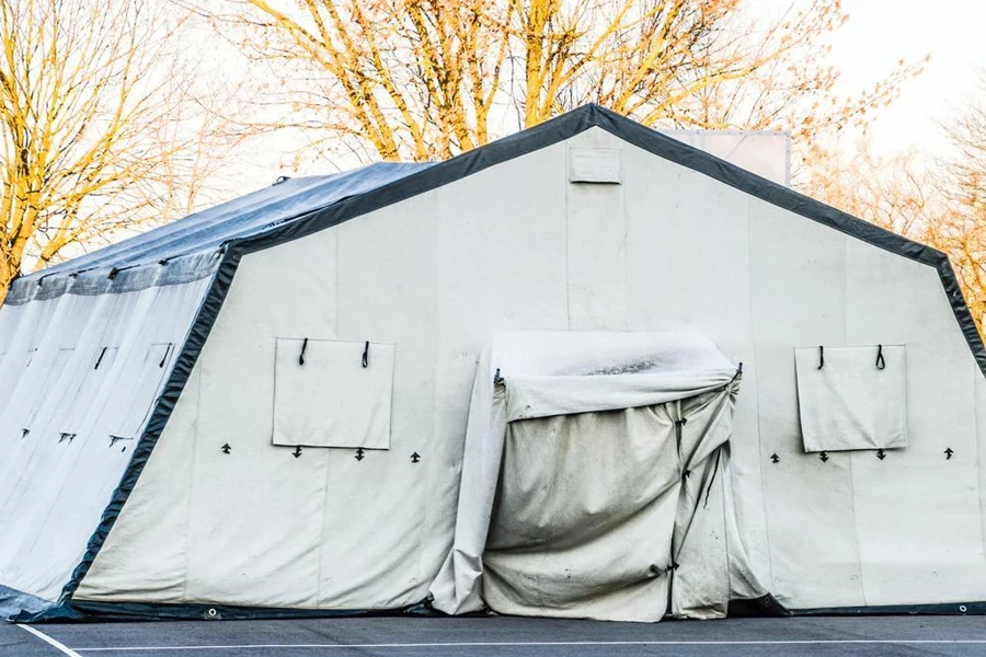 Huge tent for a large group of people