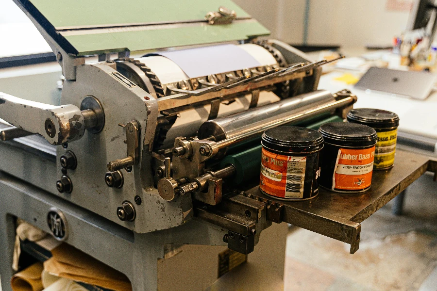 Industrial Printer in Workshop