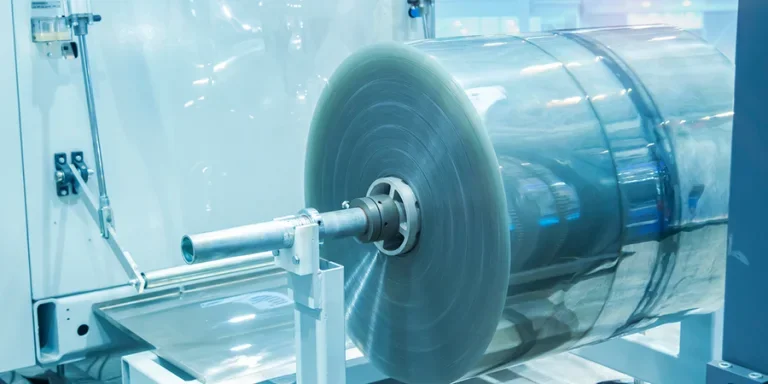 Laminating and rewinding kind of protective film machine with clamping rollers automatic edge banding