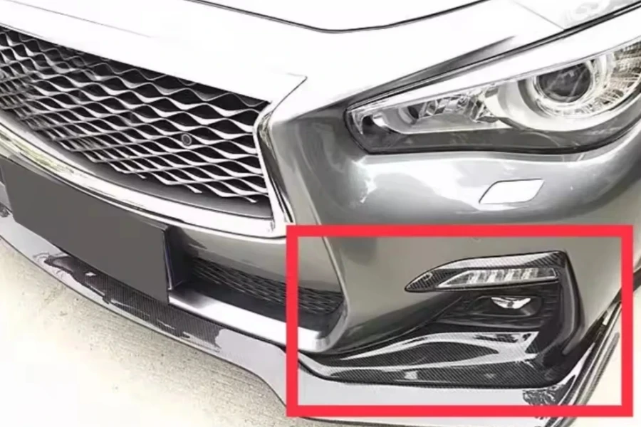 MRD For Infiniti Q50 Sport 2018+ Real Carbon Fiber Fog Light Bezels