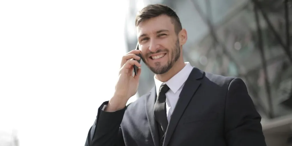 Man in a black suit