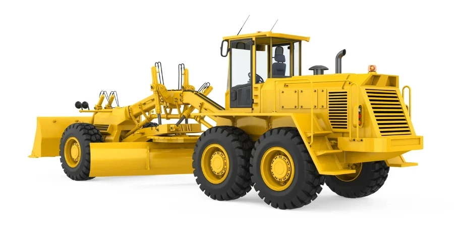 Motor Grader isolated on white background