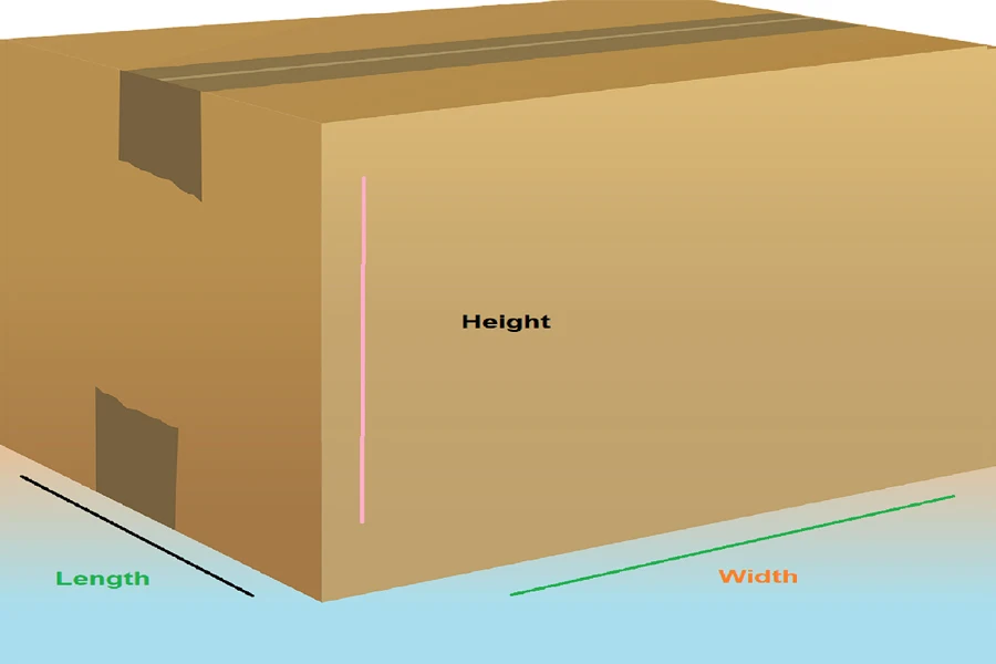Multiply the parcel's length, width, and height to get the CBM