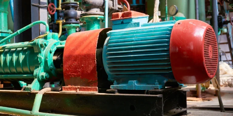 Old electric motor with cold water pump