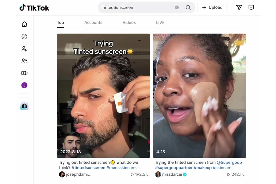 People are sharing their tinted sunscreen trials.