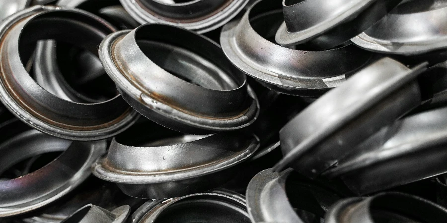 Pile of Stainless Steel Coupling Rings