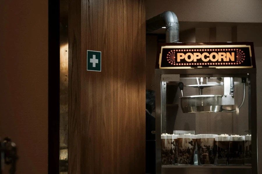 Popcorn Machine near Wall