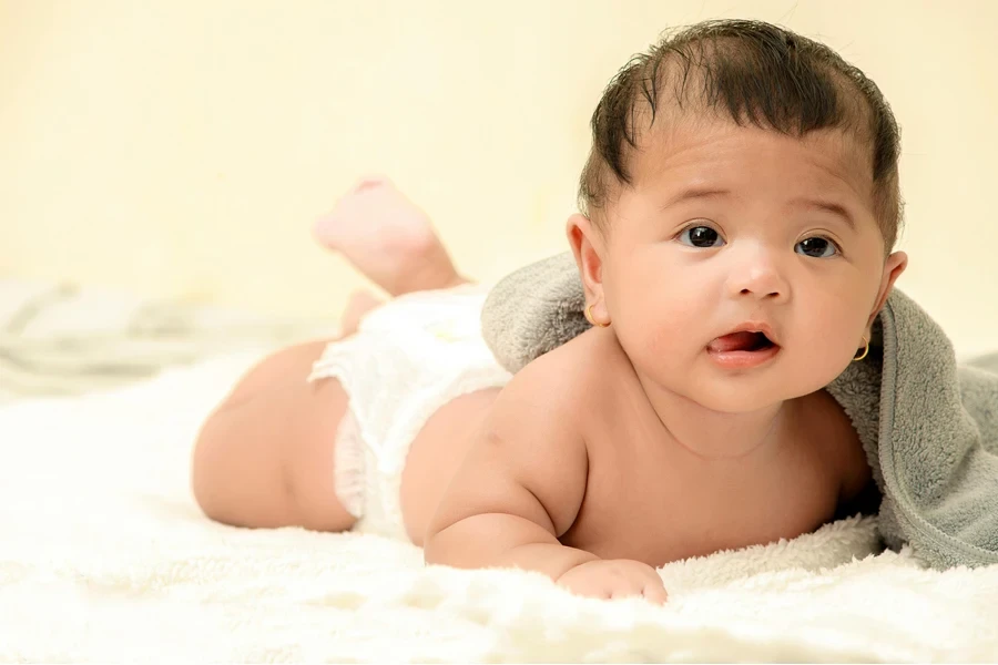 Portrait of a Cute Baby Girl