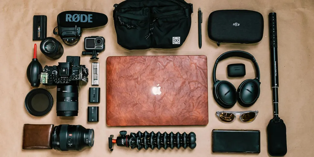 Set of equipment for professional photography
