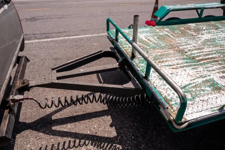 Shop selling Open car trailer. on the road