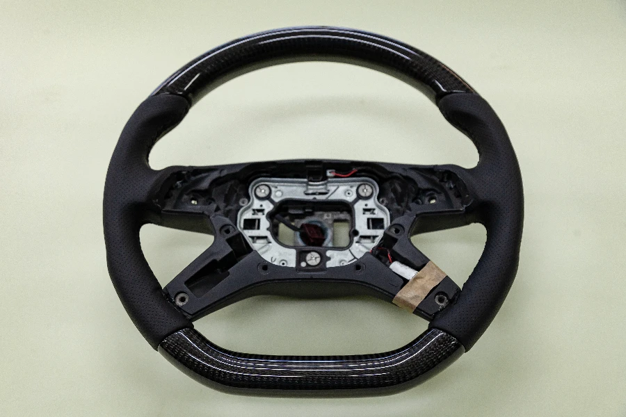 Steering of the car disassembled before installing the equipment