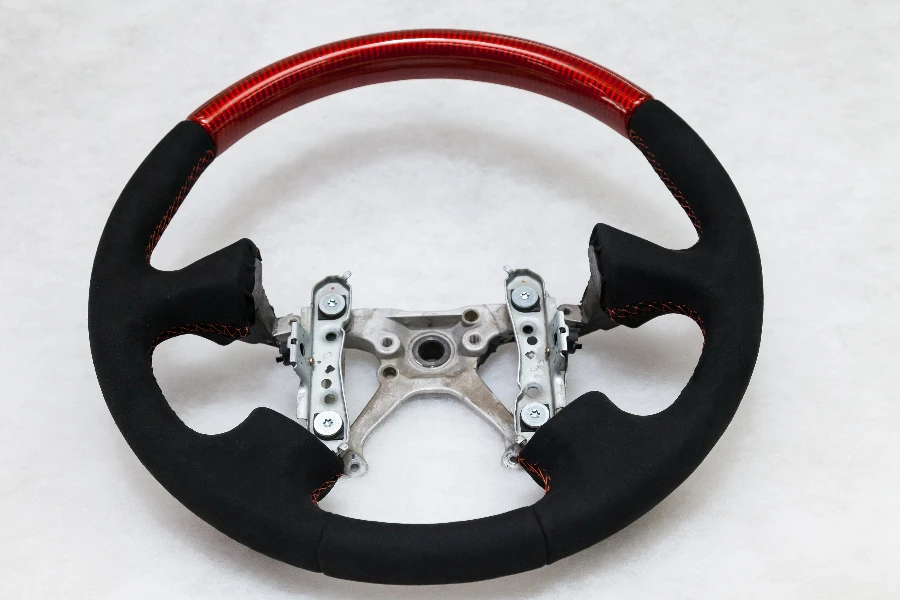 The disassembled steering part before installation