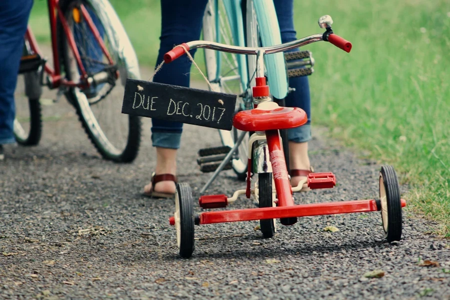 Toddler's Red Tricycle