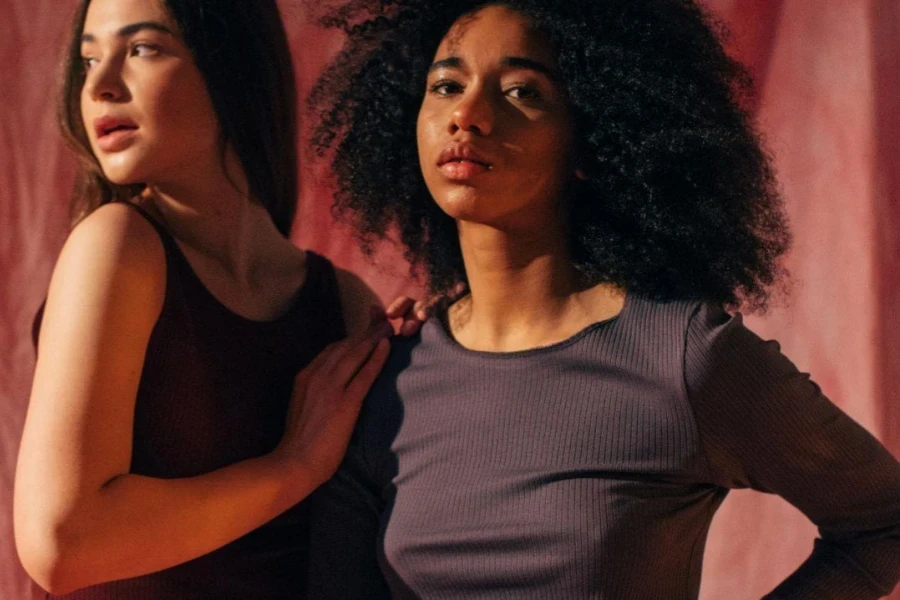 Two Young Women Posing in Comfortable Loungewear