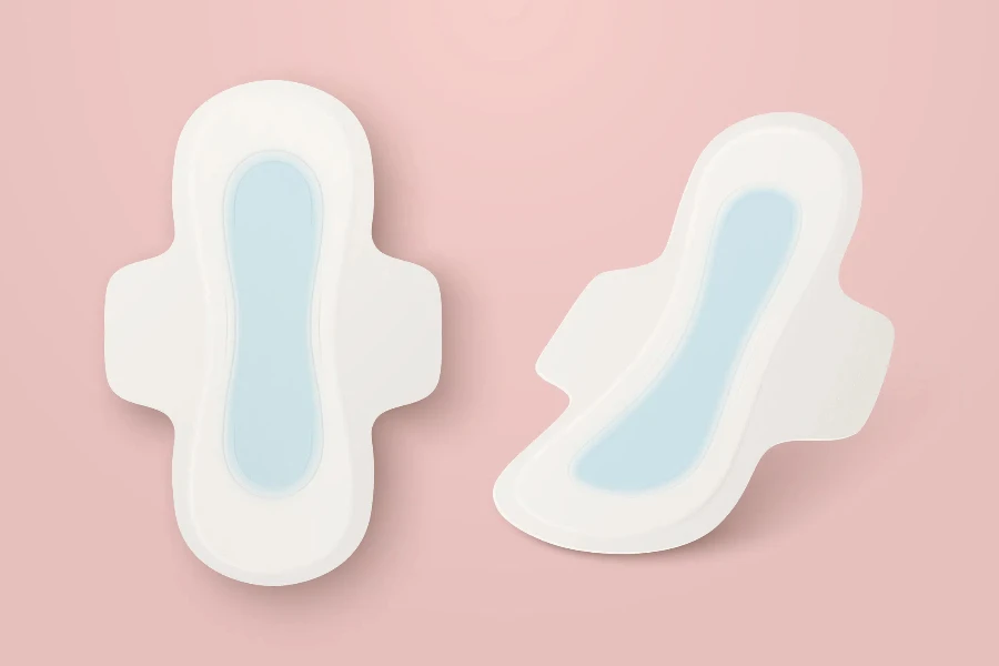 Vector 3d Realistic Menstrual Hygiene Products