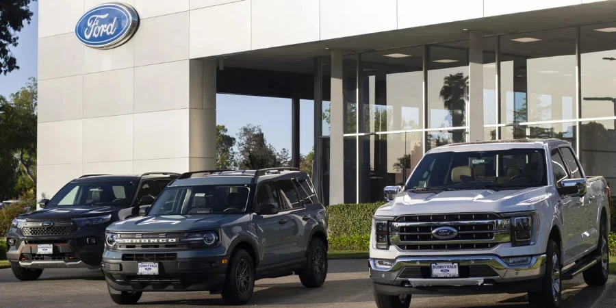 a Ford dealership store