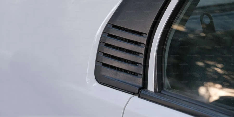 a close up of a car’s side window