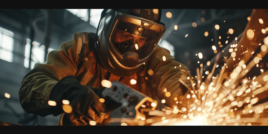 a person is using an angle grinder to shape metal