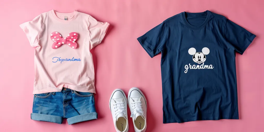 Two Disney-inspired t-shirts