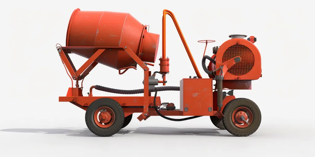 an electric cement mixer