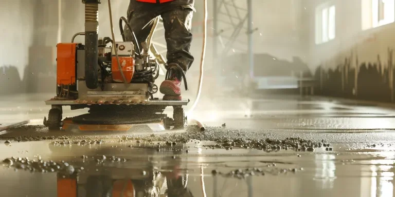 an industrial power trowel machine