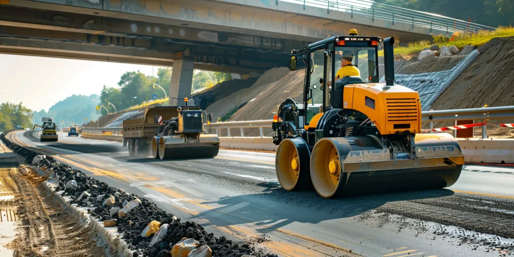 an industrial road roller