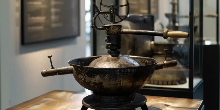 an old-fashioned coffee shaved machine