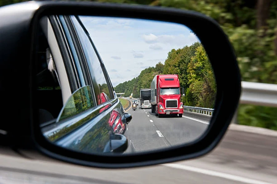 car rear mirror