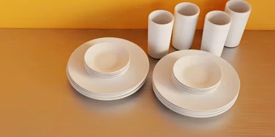 cups and plates