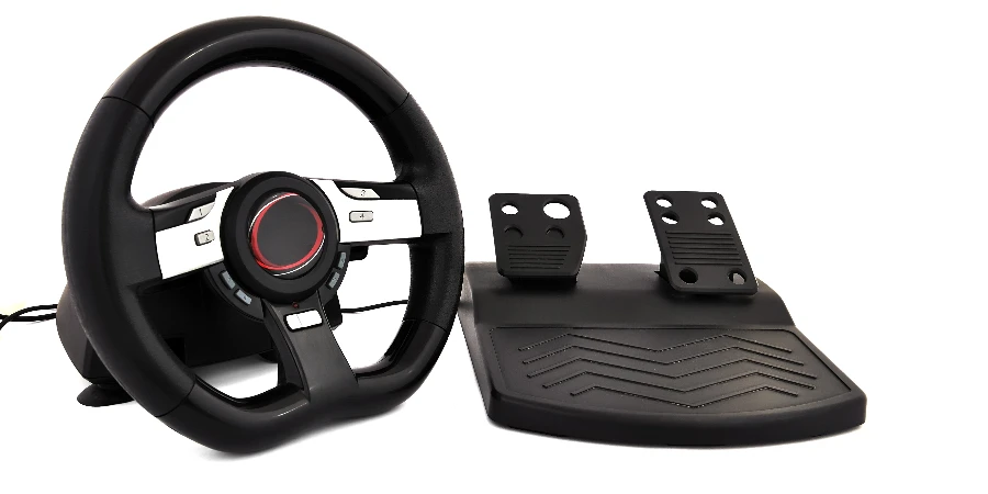game steering wheel on a white background