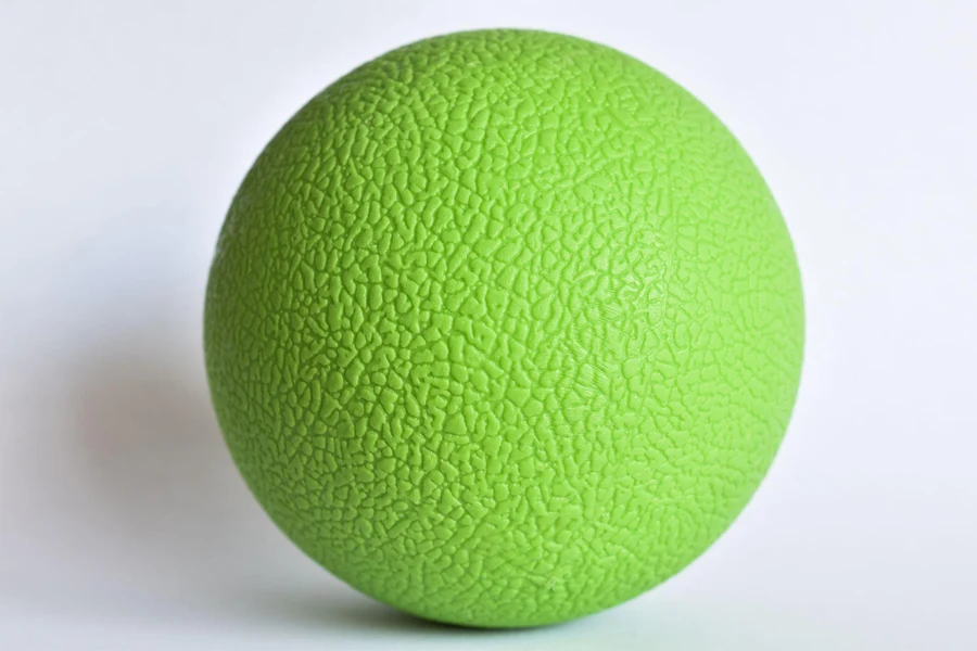 green lacrosse ball