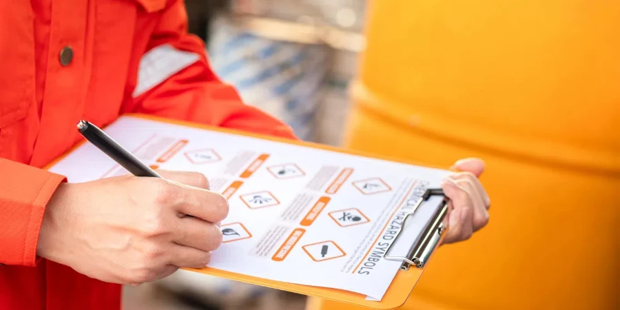 hazardous material checklist form