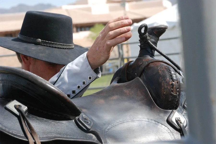 man wearing a wool-felt cowboy hat