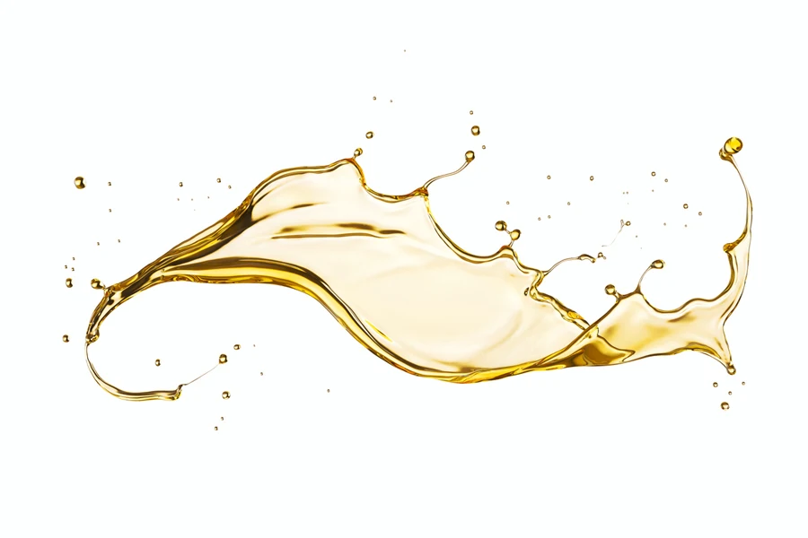 skincare oil splash isolated on white background, 3d illustration with Clipping path