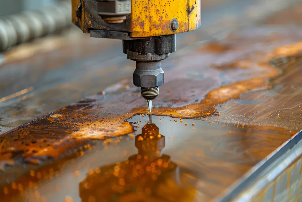 stainless steel plate has a rusted surface