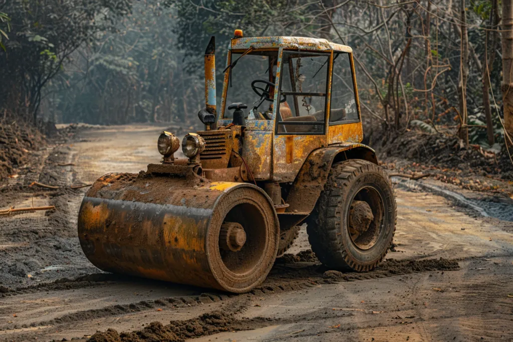 the roller is used for soft terrain