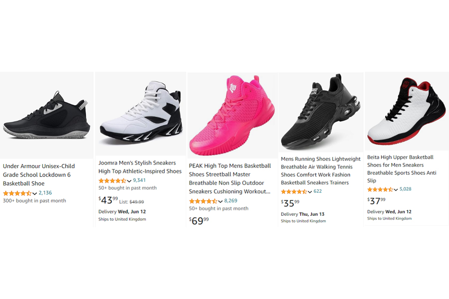 Highest selling basketball shoes online