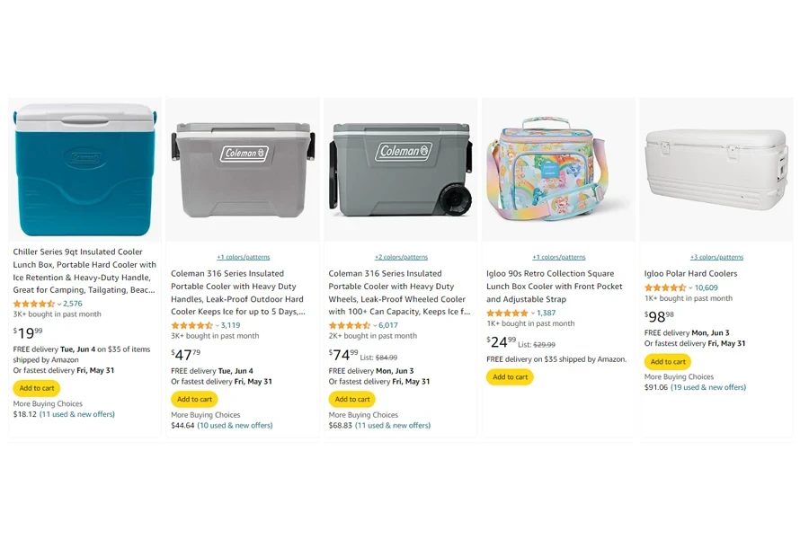 top-selling cooler boxes