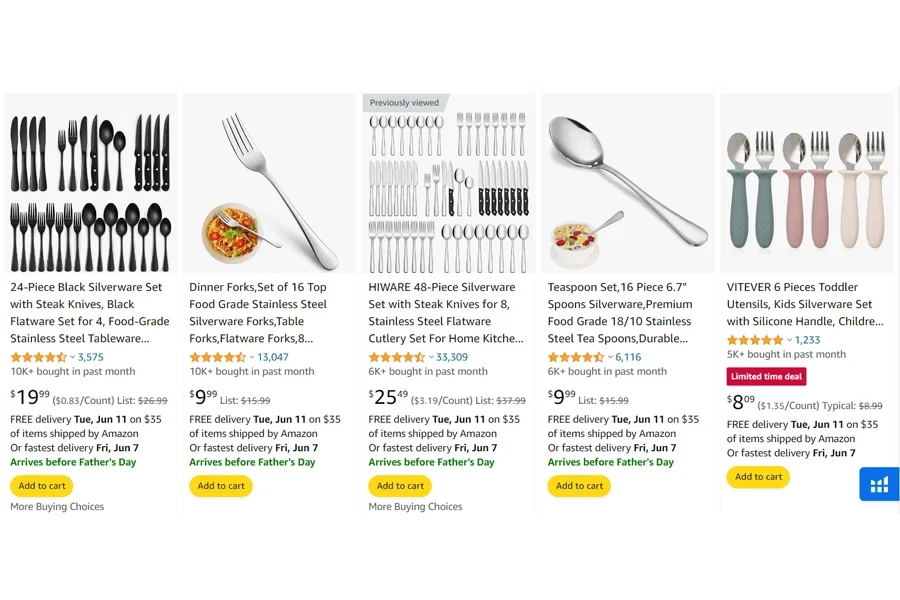 top-selling flatware sets