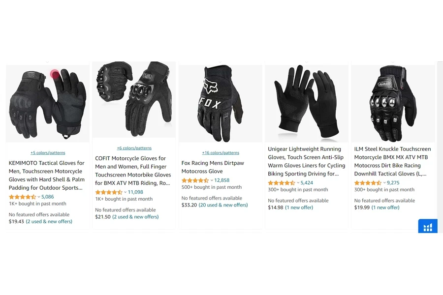 top-selling racing gloves