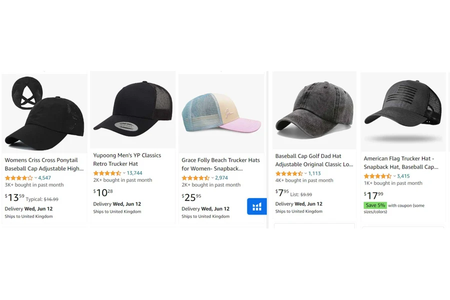 top-selling trucker hats