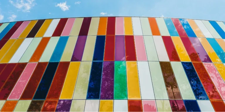 trending colors for 2024 depicted on tiles