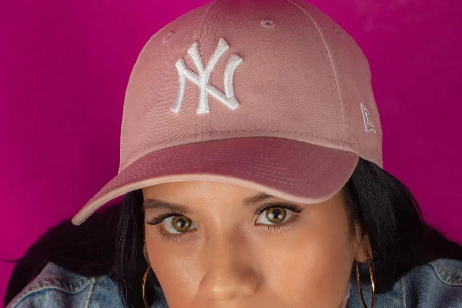 Woman rocking a stylish baseball cap